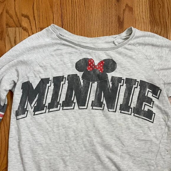 Vintage Disney MINNIE Mouse Sweatshirt grey 1X - Picture 7 of 9